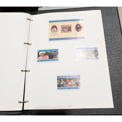 109 - Four Royal stamp albums. UK shipping £14.