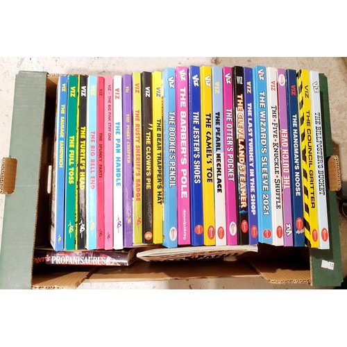 114 - A box of Viz annuals. No shipping. Arrange collection or your own packer and shipper, please. Electr... 