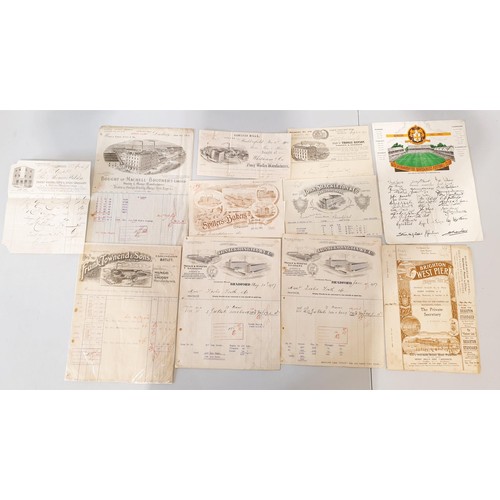 128 - A selection of antique invoices relating to local mills. UK shipping £14.