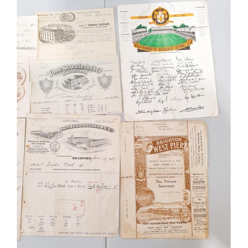 128 - A selection of antique invoices relating to local mills. UK shipping £14.