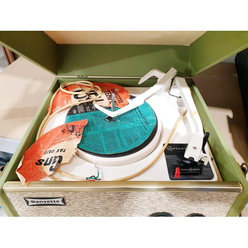 185 - A vintage Dansett record player. No shipping. Arrange collection or your own packer and shipper, ple... 