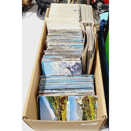 234 - A box of postcards mainly of Switzerland. UK shipping £14.