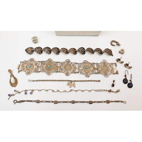 38 - A cold painted hallmarked silver Magic Roundabout Zebedee pendant, length 2.5cm on a silver chain, c... 