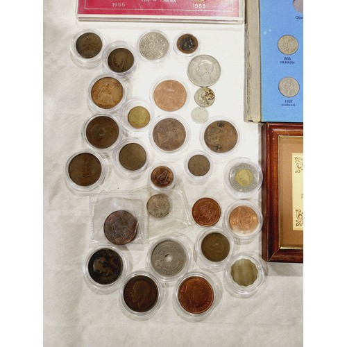 35 - Selection of British and foreign coinage including sets. UK shipping £14.