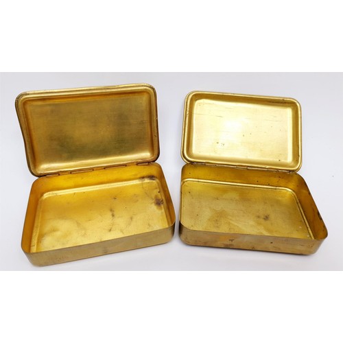 143 - Two WWI Christmas 1914 Princess Mary tins, empty. UK shipping £14.