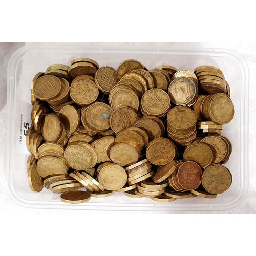 55 - A quantity of 3d coins. UK shipping £14.