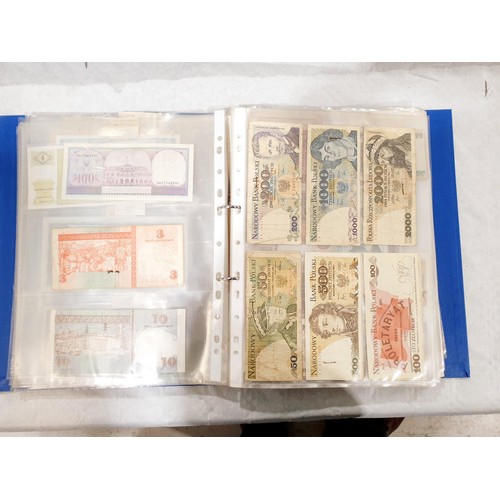 60 - A folder of world bank notes. UK shipping £14.