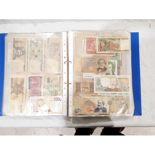 60 - A folder of world bank notes. UK shipping £14.