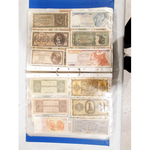 60 - A folder of world bank notes. UK shipping £14.