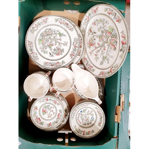 99 - Three boxes of ceramics and assorted including a Royal Albert 