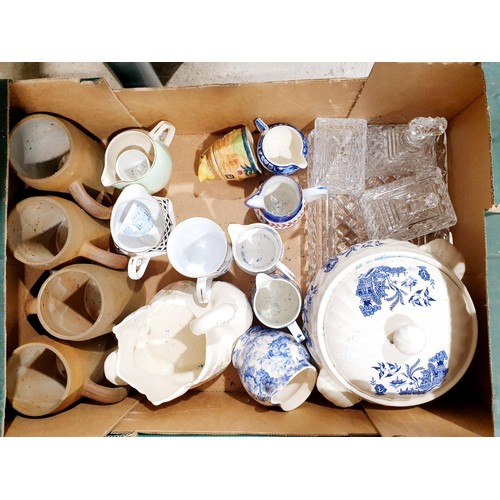 100 - Two boxes of ceramics and glass. No shipping. Arrange collection or your own packer and shipper, ple... 