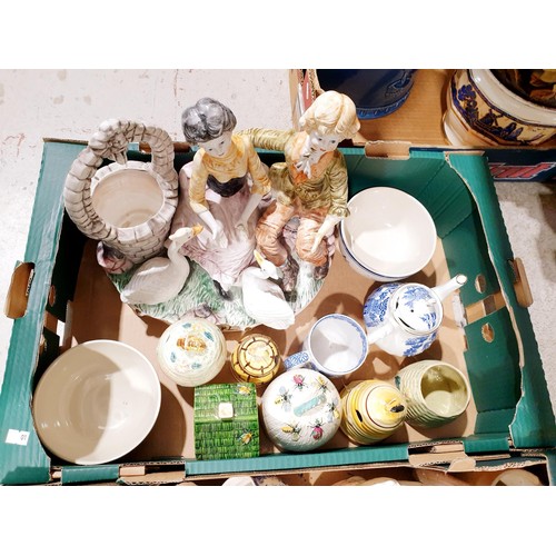 100 - Two boxes of ceramics and glass. No shipping. Arrange collection or your own packer and shipper, ple... 