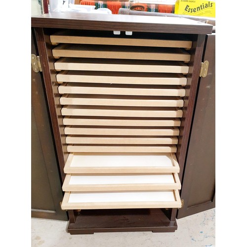 147 - A cabinet of collector's drawers, 71x40.5x33cm. No shipping. Arrange collection or your own packer a... 