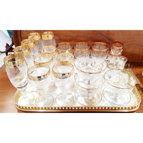 159 - Two trays of cut and other glassware. No shipping. Arrange collection or your own packer and shipper... 