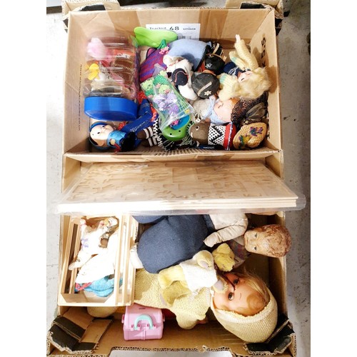 162 - A box of vintage toys and games. No shipping. Arrange collection or your own packer and shipper, ple... 