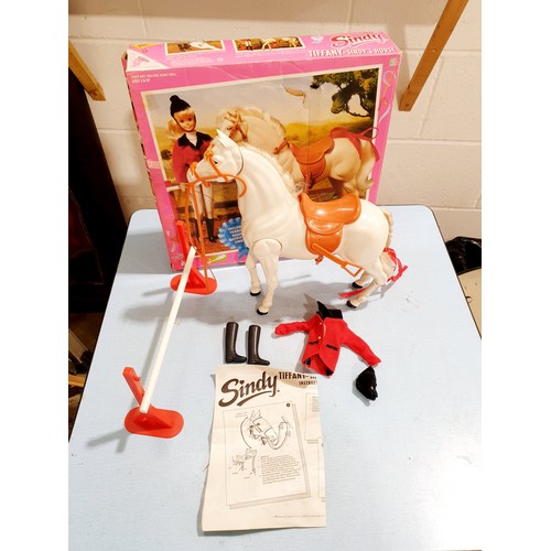 209 - Boxed Sindy toys including a bike, a horse and a sports car. UK shipping £14.