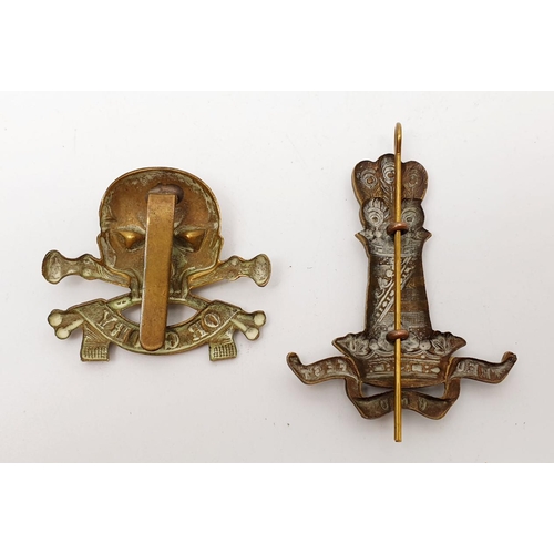 29 - A scarce early large 11th Hussars (Prince Albert's Own) badge together with a WWII 17th/21st Lancers... 