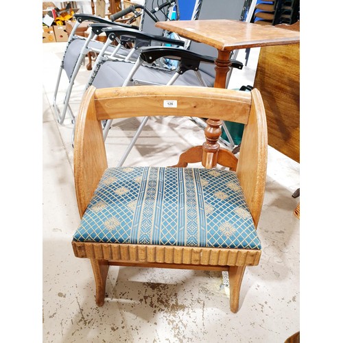 126 - An occasional chair. No shipping. Arrange collection or your own packer and shipper, please. Electri... 