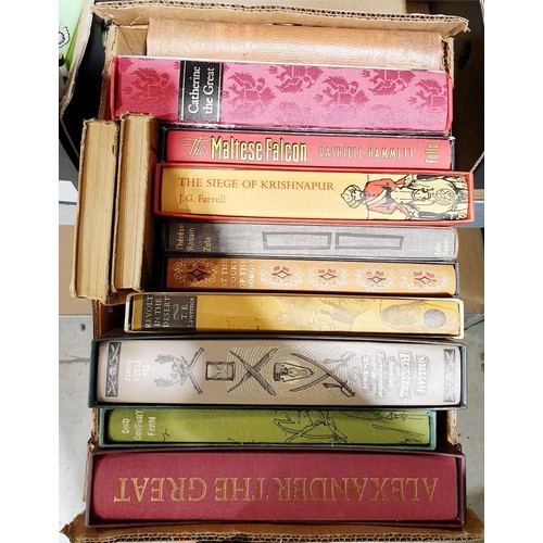 148 - A box of Folio Society books. No shipping. Arrange collection or your own packer and shipper, please... 