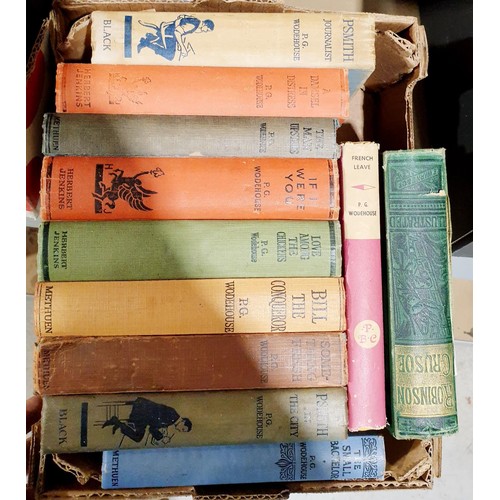 150 - A box of vintage PG Wodehouse books. No shipping. Arrange collection or your own packer and shipper,... 