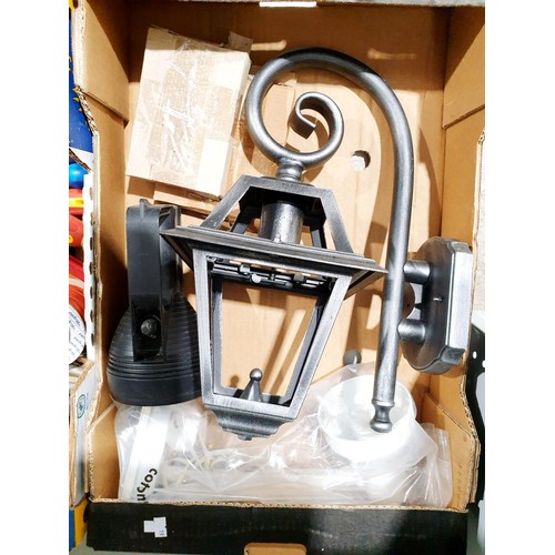 168 - Two boxes of tools, lamps and assorted. No shipping. Arrange collection or your own packer and shipp... 