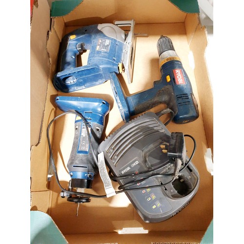 175 - A selection of Ryobi power tools. No shipping. Arrange collection or your own packer and shipper, pl... 