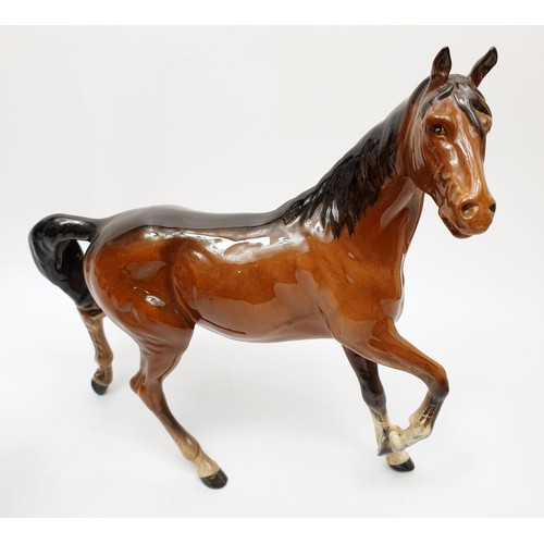 232 - Two Beswick model horses, the tallest 22cm. No shipping. Arrange collection or your own packer and s... 