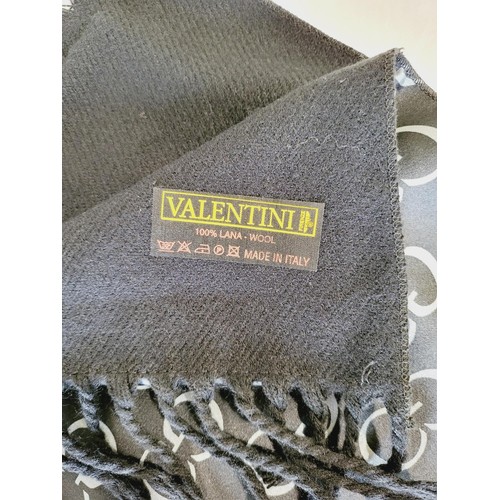 283 - Three Valentini wool and silk scarves. UK shipping £14.