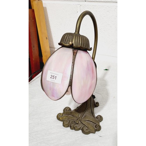 251 - An Art Nouveu style metal dragonfly table lamp, height 29cm. No shipping. Arrange collection or your... 