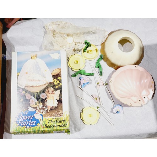 191 - Four Flower Faries playsets: Secret Garden, The Fairyland Home, Bedchamber and Coach. No shipping. A... 