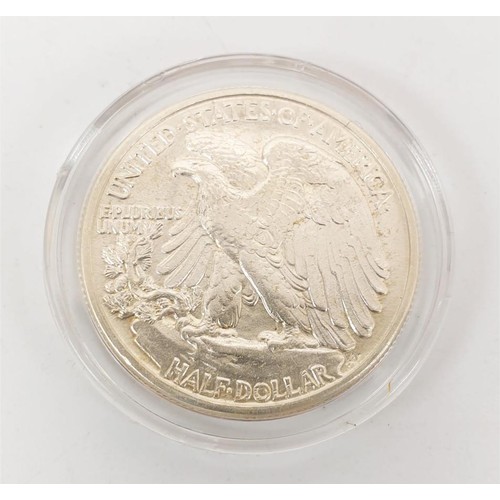 30 - Westminster Collection: a USA Walking Liberty silver half dollar coin, 1942. UK shipping £14.