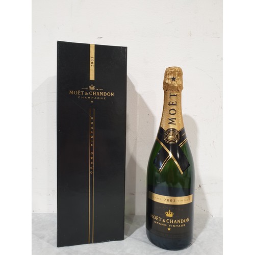 2A - A 750ml bottle of Moet & Chandon Grand Vintage 2003 champagne in presentation box. No shipping. Arra... 