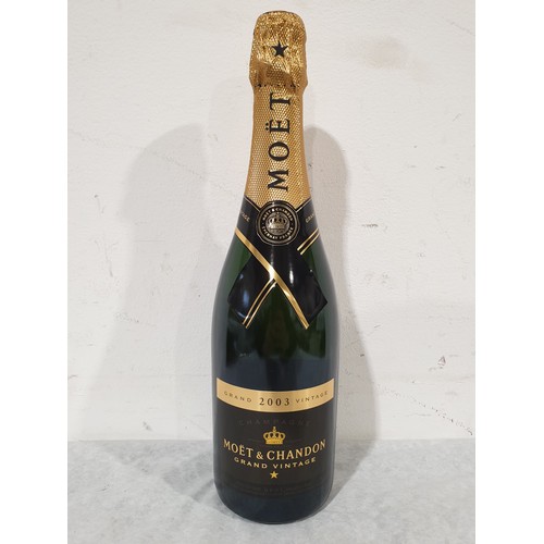 2A - A 750ml bottle of Moet & Chandon Grand Vintage 2003 champagne in presentation box. No shipping. Arra... 