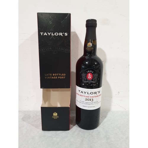 3 - A 750ml Taylor's Late Bottled Vintage Port 2013 in box. No shipping. Arrange collection or your own ... 