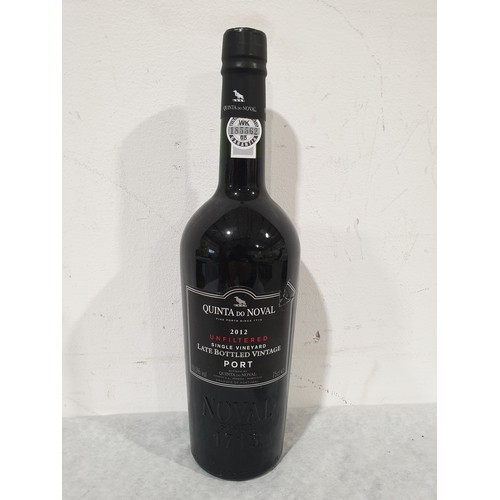 4 - A 750ml bottle of Quinta Do Noval unfiltered, single vineyard , Late Bottled Vintage Port 2012. No s... 