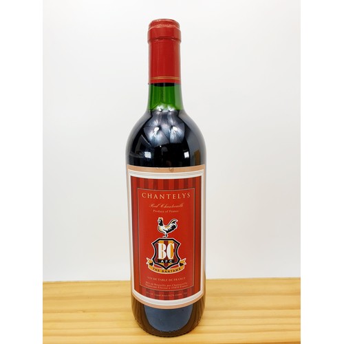 24 - A 75cl bottle of Chantelys Red Chantecaille wine labelled for Bradford City AFC and in a Bradford Ci... 