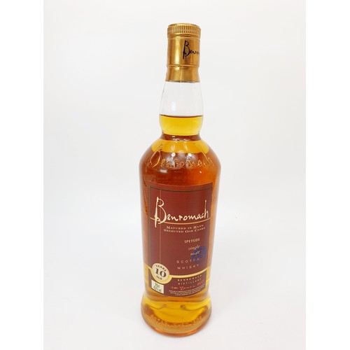 33 - A 70cl bottle of Benromach Speyside 10 years old single malt whisky, in presentation tin. No Shippin... 