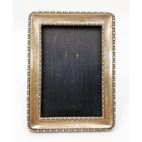 45 - A hallmarked silver photo frame, height 17cm, A/F, Sheffield 1916. UK shipping £14.