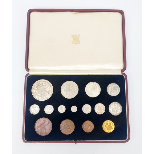 62 - A cased set of 1937 Specimen Coinage. UK shipping £14.