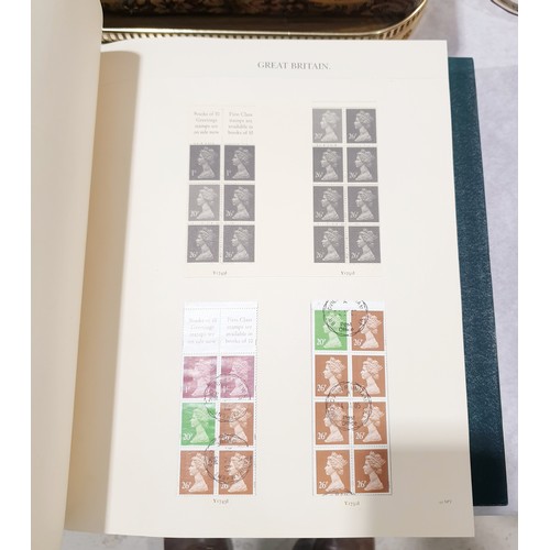 134 - Two stamp albums of British stamps. UK shipping £14.