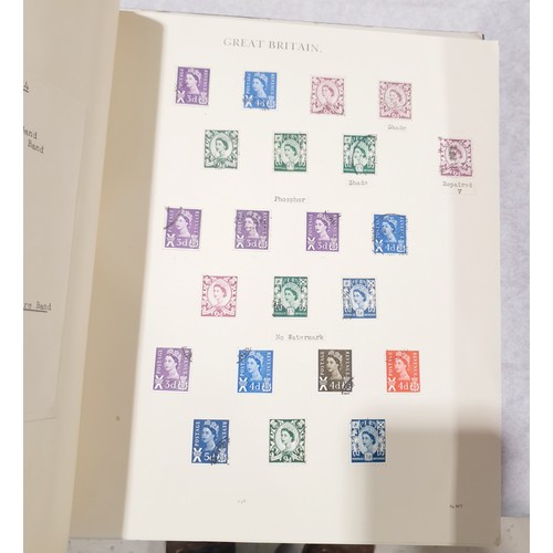 134 - Two stamp albums of British stamps. UK shipping £14.