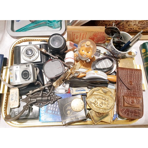 135 - A tray of assorted including a Pendelfin figure. No shipping. Arrange your own packer and shipper pl... 