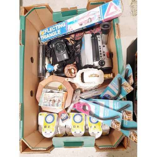 138 - A box of toys and assorted. No shipping. Arrange your own packer and shipper please. Electricals are... 