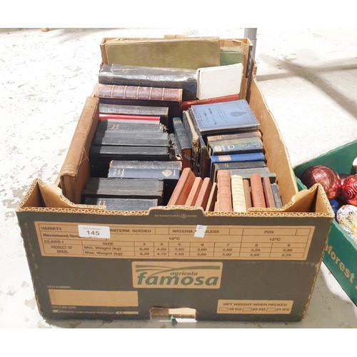 145 - A box of antique and later books. No shipping. Arrange your own packer and shipper please. Electrica... 