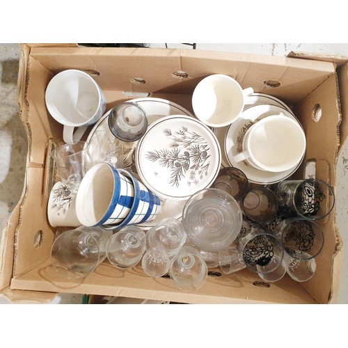 165 - Two boxes of glass and china. No shipping.  Arrange collection or your own packer and shipper, pleas... 