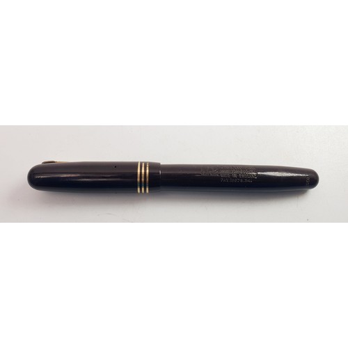 82 - A vintage Swan fountain pen with a 14ct gold nib. UK shipping £14.