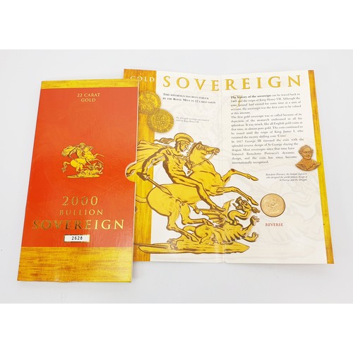 13 - A Year 2000 sovereign. UK shipping £14.