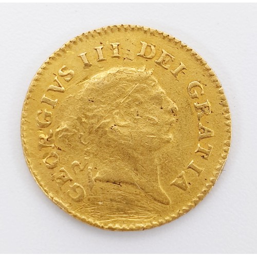 14 - A George III gold Third Guinea, 1806. UK shipping £14.