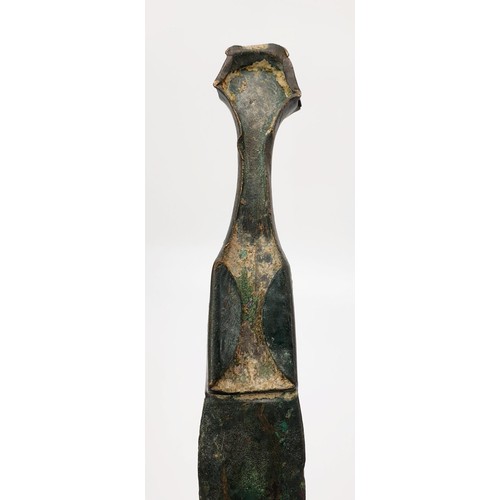 103 - Antiquities: A Persian bronze dagger, cast as one piece, length 33cm. No shipping. Arrange collectio... 