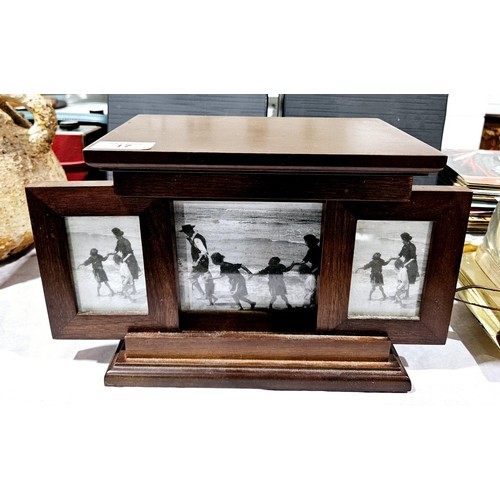 17 - A photograph storage box, width 23cm. UK shipping £14.